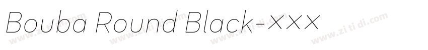 Bouba Round Black字体转换